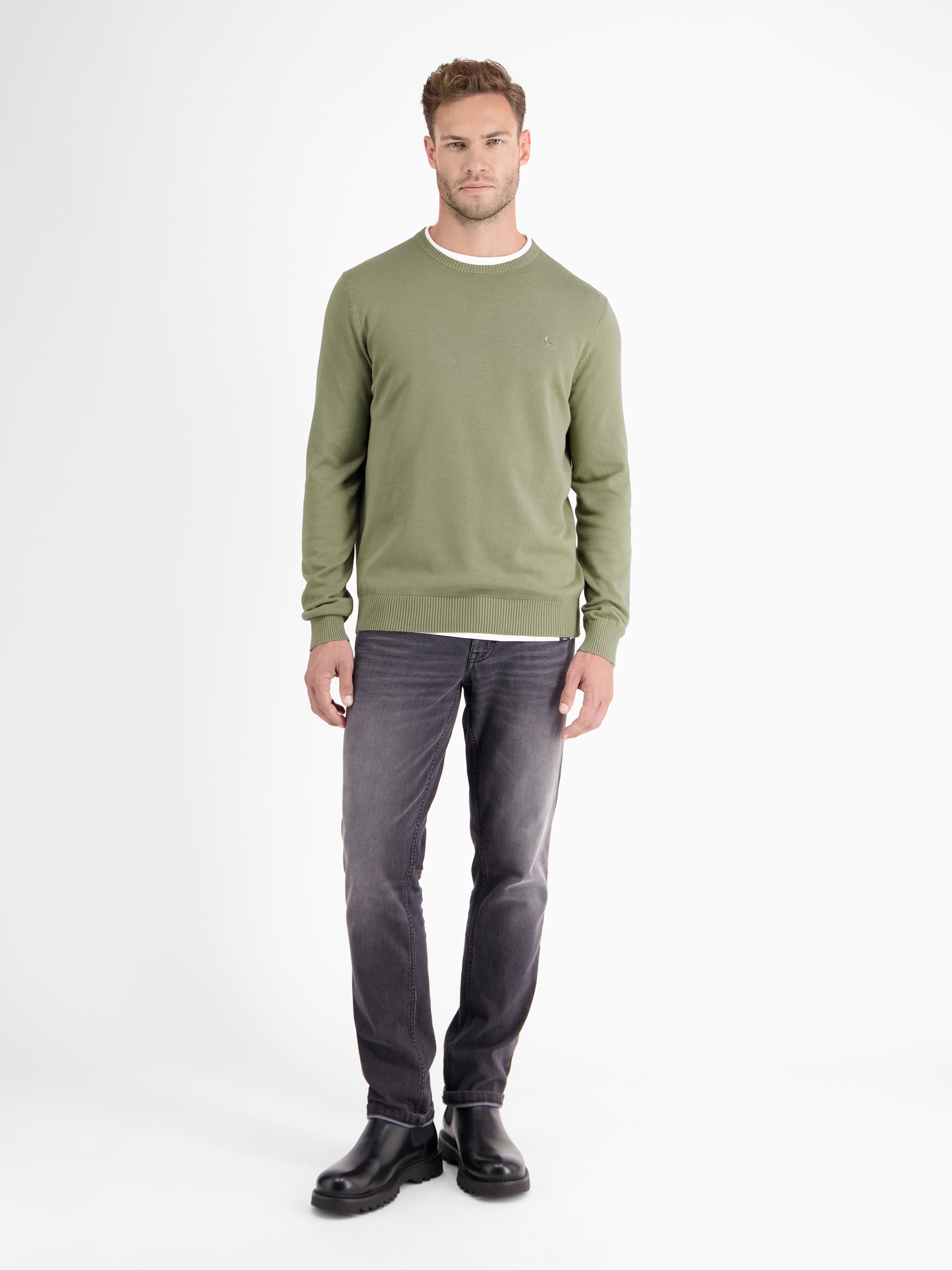 Crewneck Strickpullover - LERROS