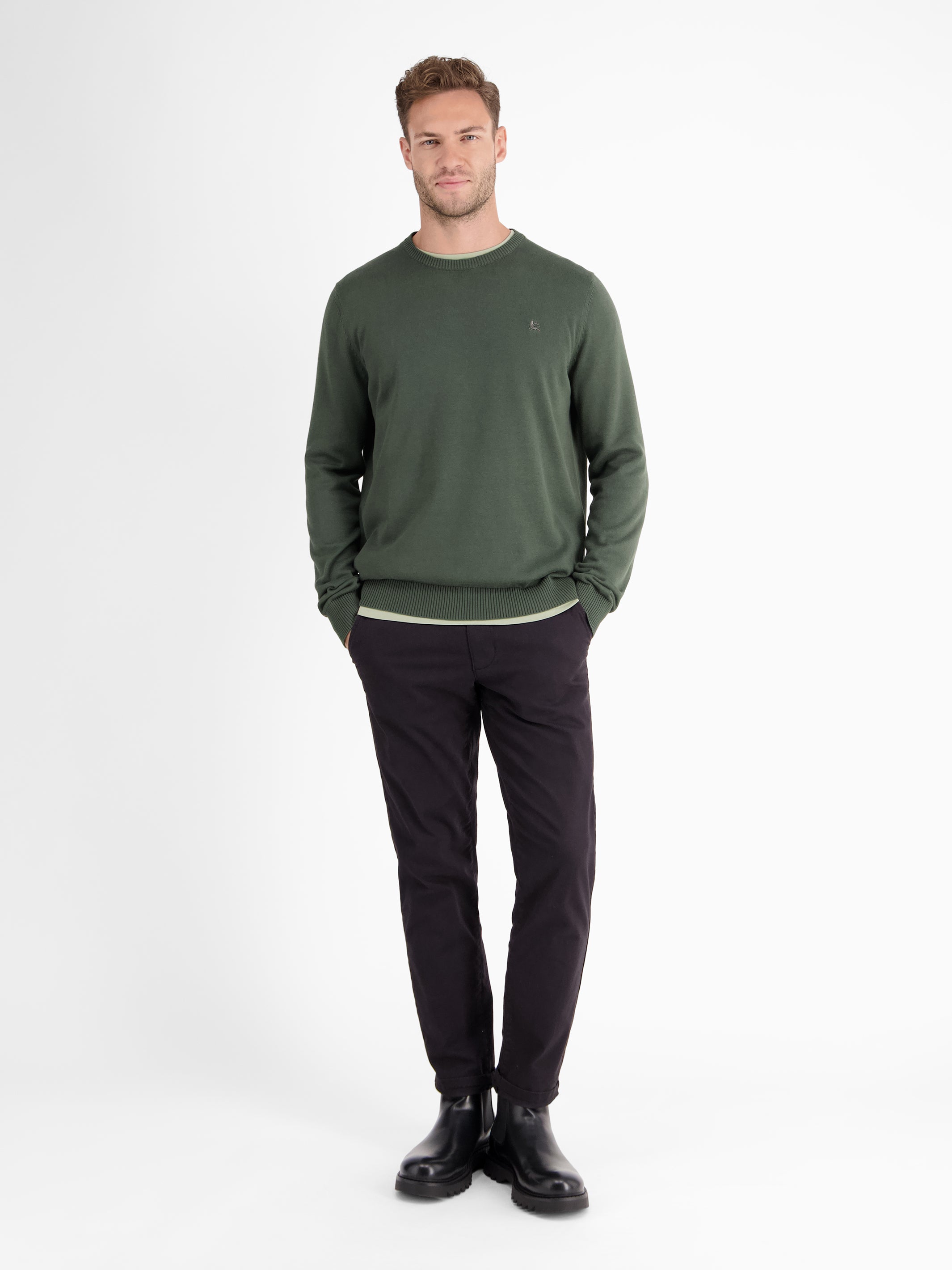 Crewneck Strickpullover - LERROS