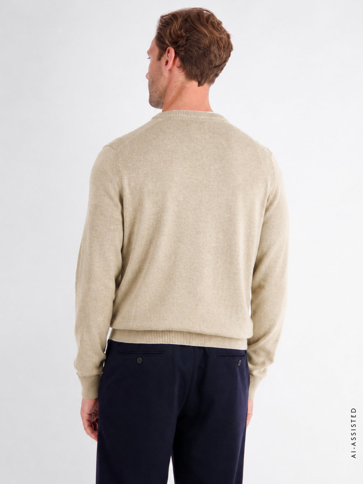 Sportlicher Strickpullover aus nachhaltiger Baumwolle