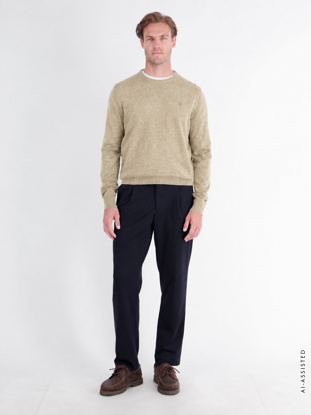 Sportlicher Strickpullover aus nachhaltiger Baumwolle