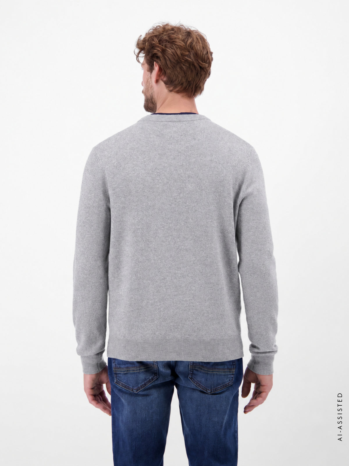 Sportlicher Strickpullover aus nachhaltiger Baumwolle