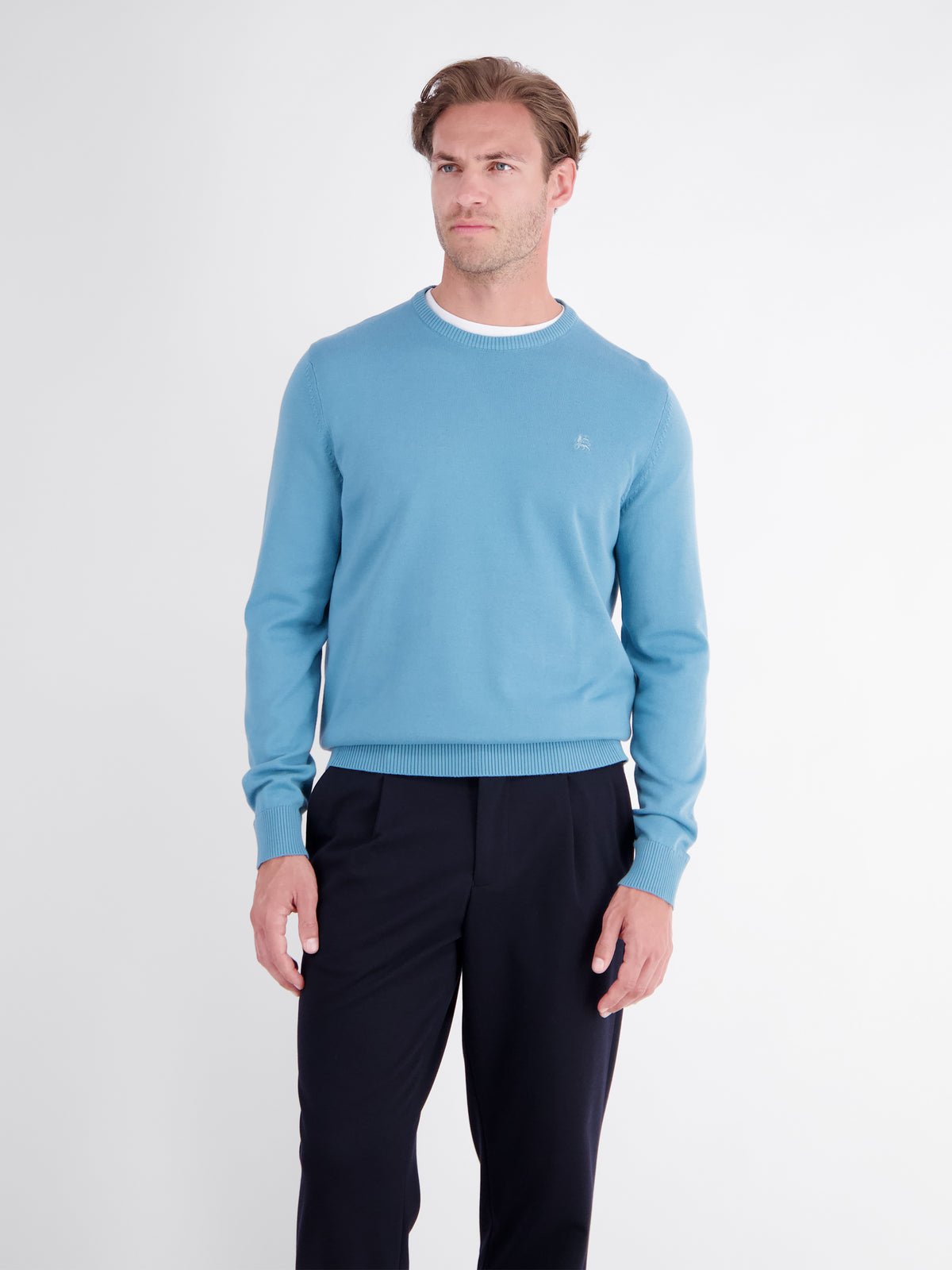 Sportlicher Strickpullover aus nachhaltiger Baumwolle