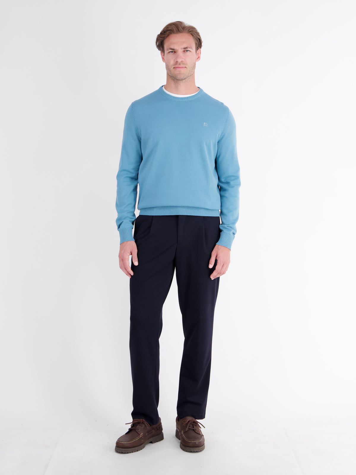 Sportlicher Strickpullover aus nachhaltiger Baumwolle