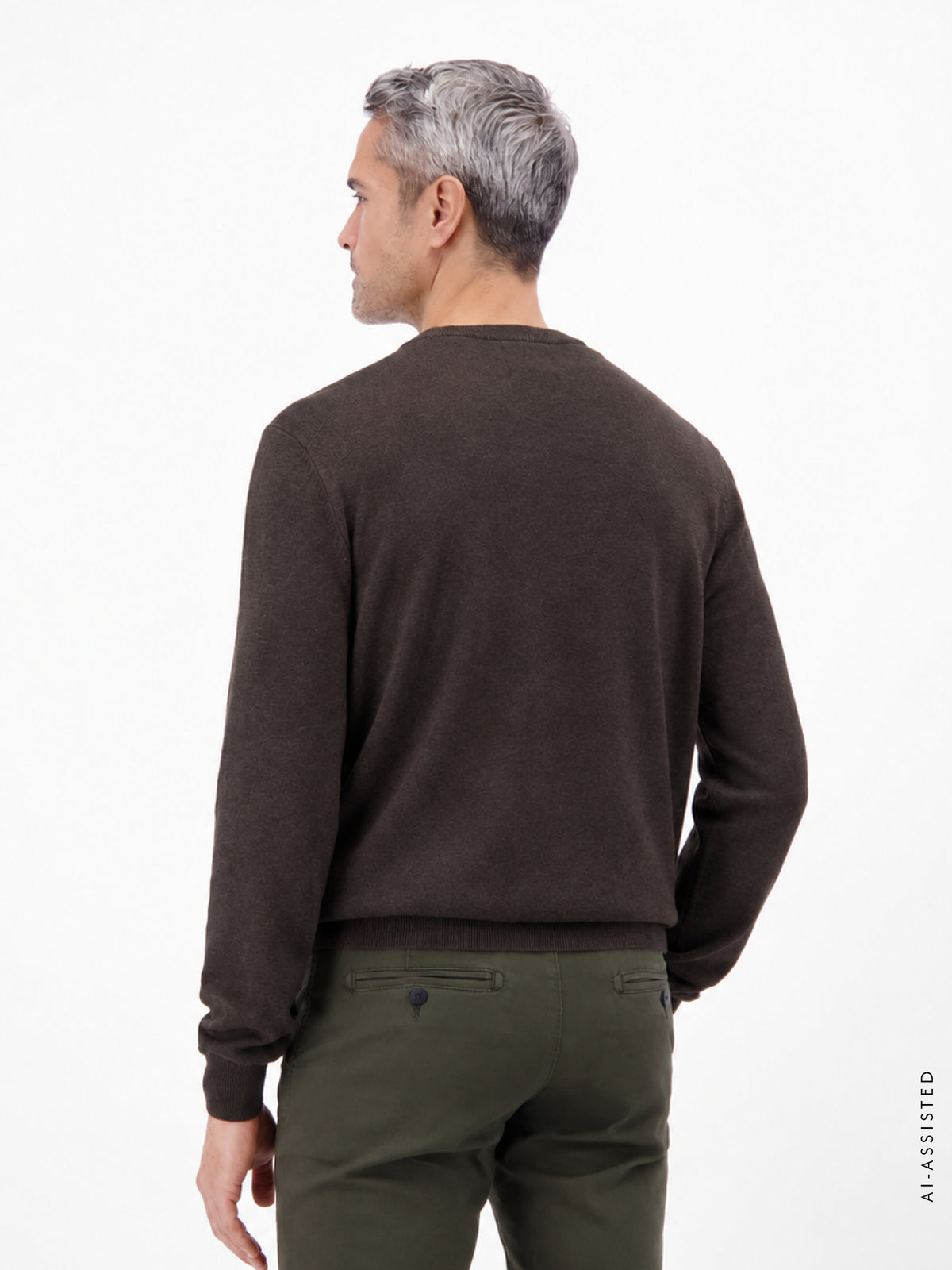 Sportlicher Strickpullover aus nachhaltiger Baumwolle