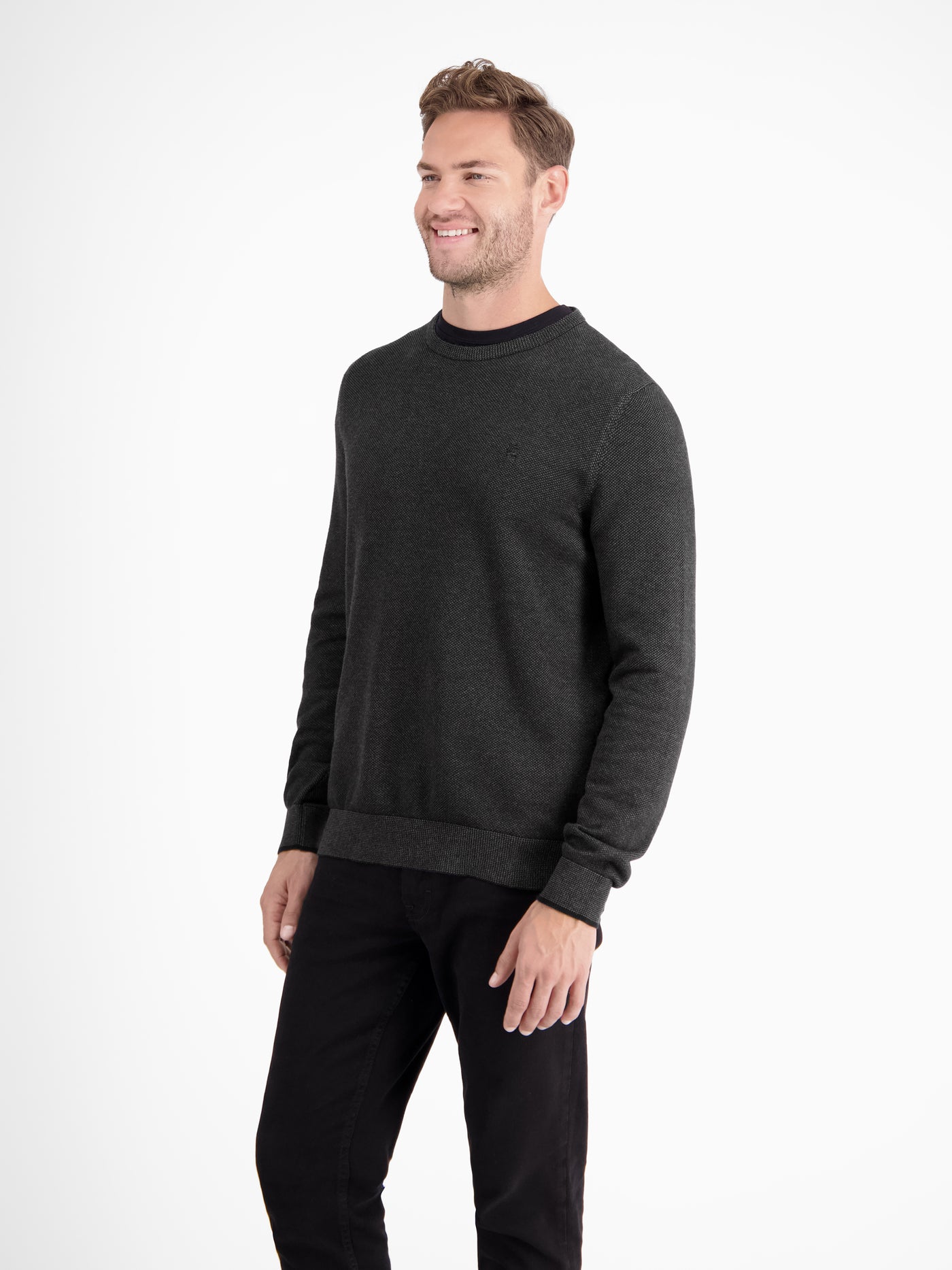 Strickpullover aus  Schurwoll-Kaschmir-Mix, stilvoll und entspannt - LERROS