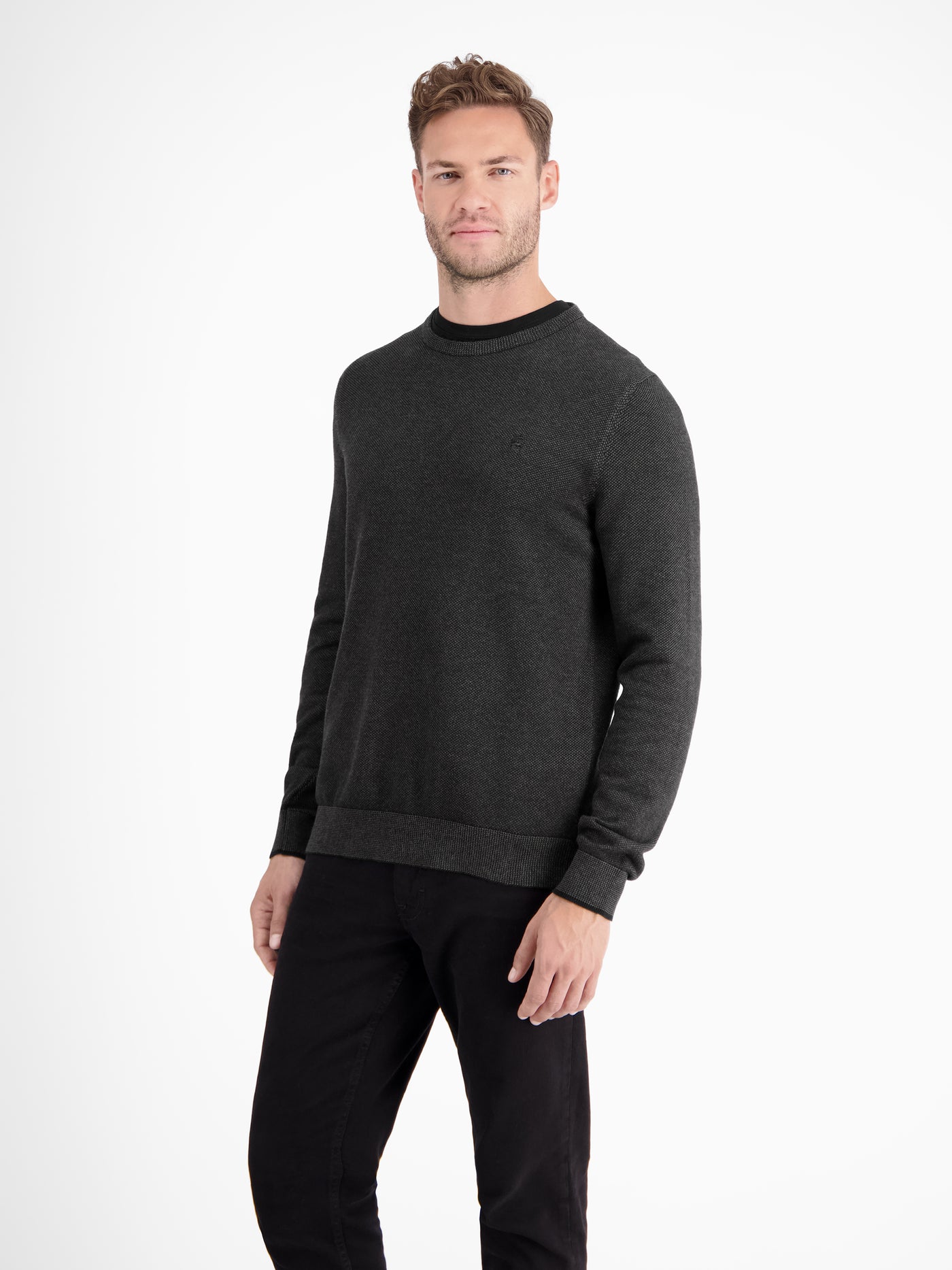 Strickpullover aus  Schurwoll-Kaschmir-Mix, stilvoll und entspannt - LERROS