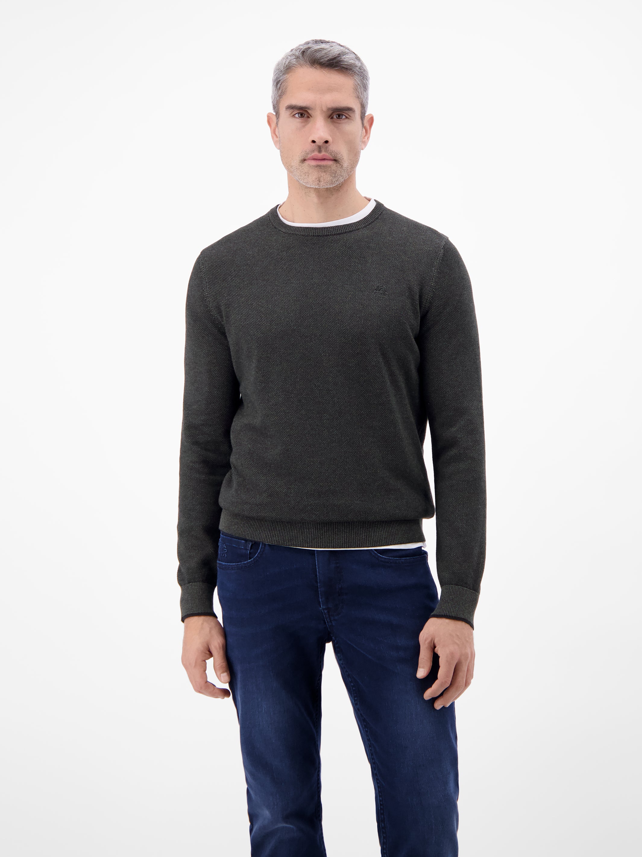 Sportiver Strickpullover - Rundhalspullover