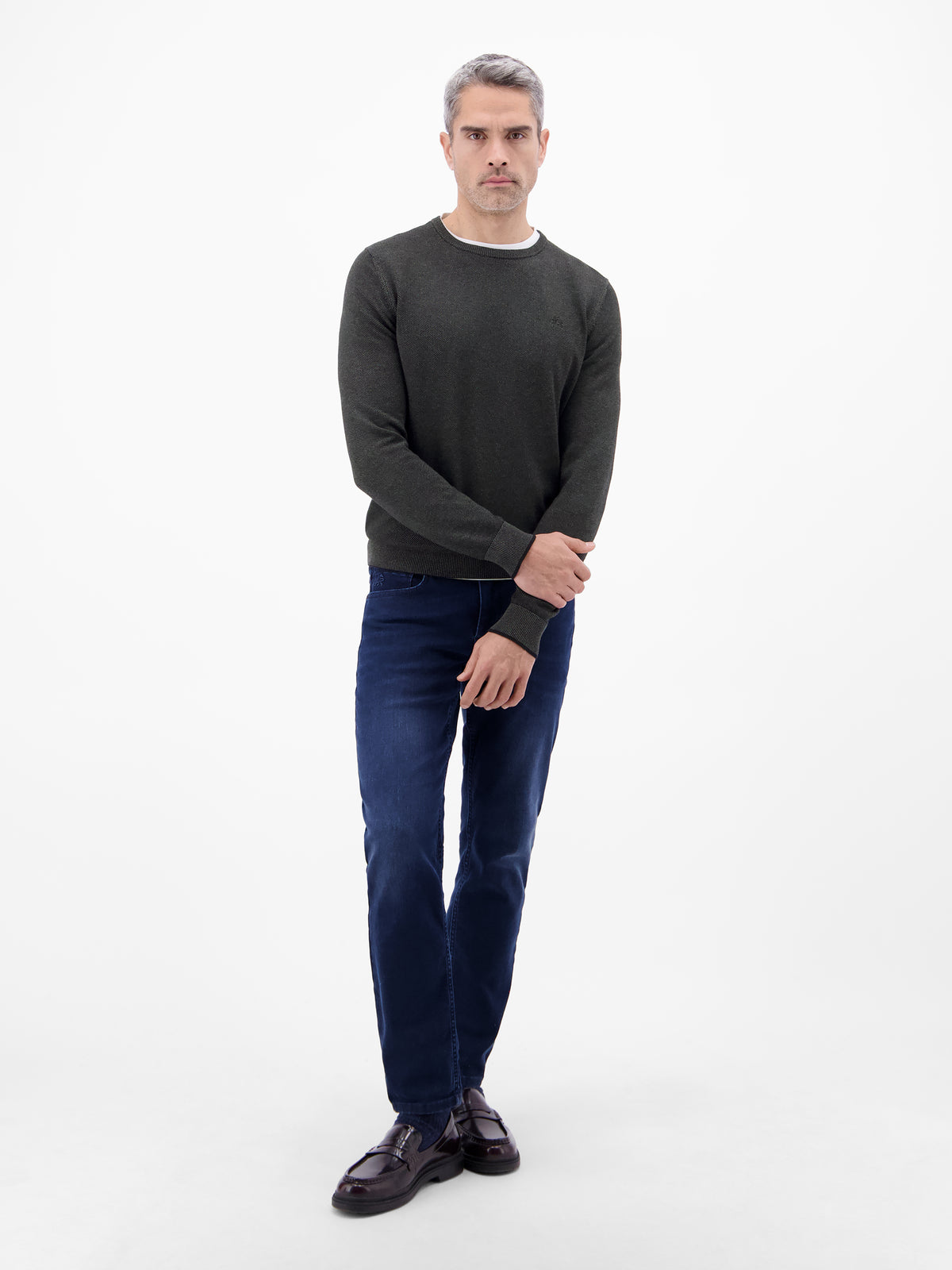 Sportiver Strickpullover - Rundhalspullover