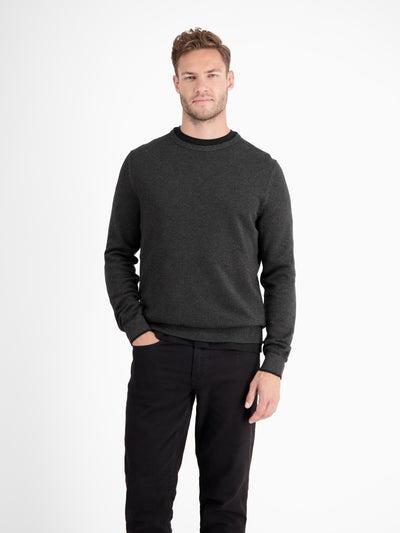 Strickpullover aus  Schurwoll-Kaschmir-Mix, stilvoll und entspannt - LERROS