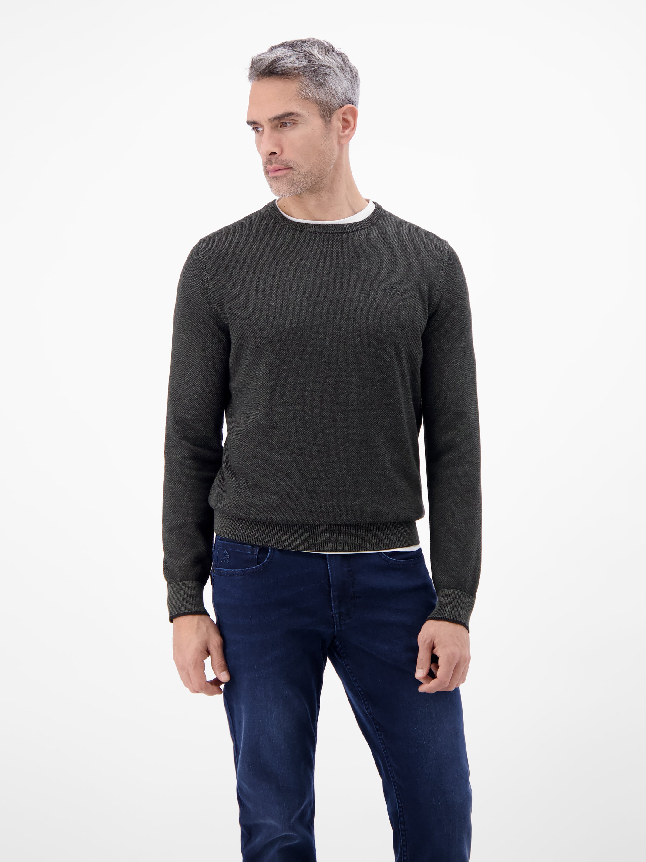Sportiver Strickpullover - Rundhalspullover