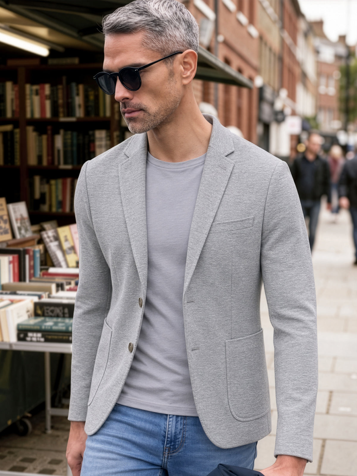 Jersey-Blazer mit Stretch – hoher Tragekomfort - Sakko