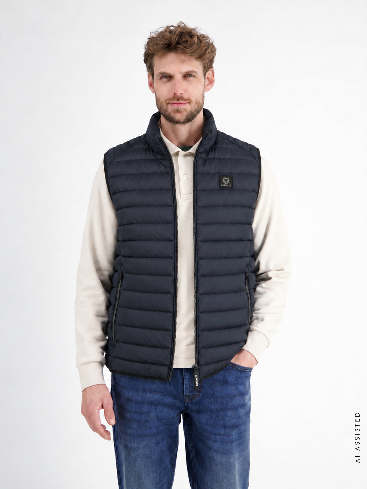 Leichte und sportliche Steppweste aus robustem Nylon
