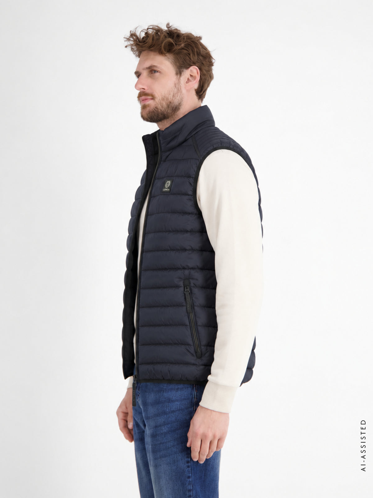 Leichte und sportliche Steppweste aus robustem Nylon