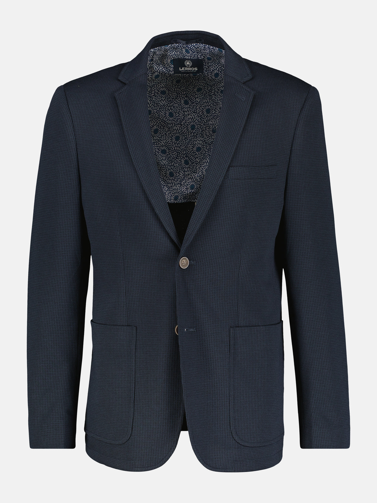 Jerseyblazer in Strickoptik, 2-Knopf-Design - 