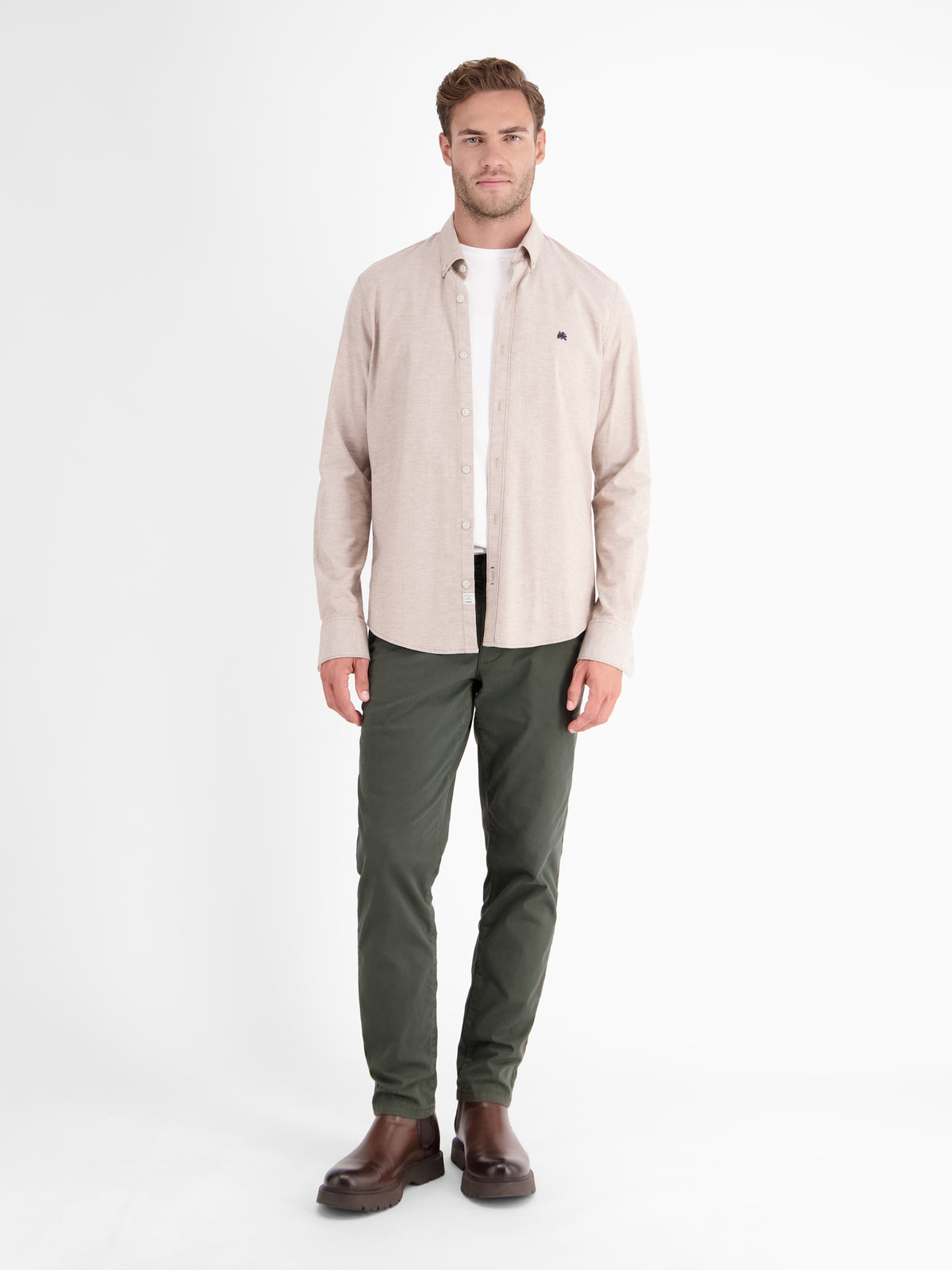 Basic Chino in Strukturqualität, SLIM FIT - LERROS