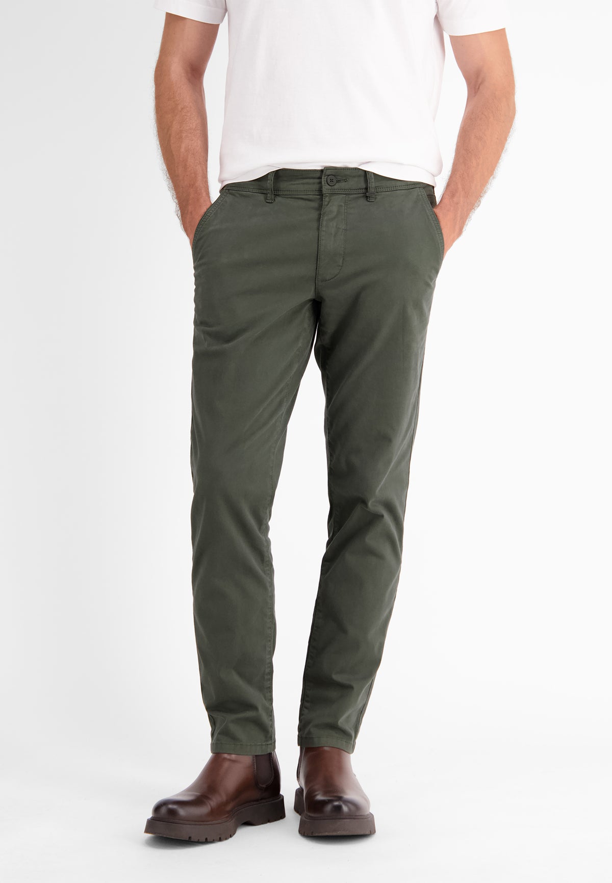 Basic Chino in Strukturqualität, SLIM FIT - LERROS