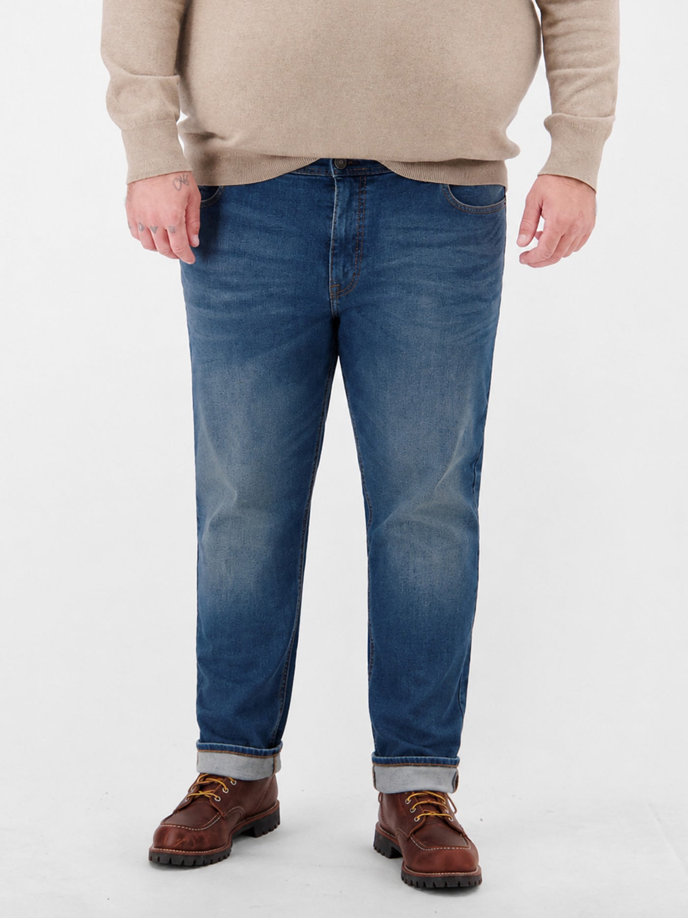 Klassische BAXTER 5-Pocket Jeans RELAXED FIT, große Größen
