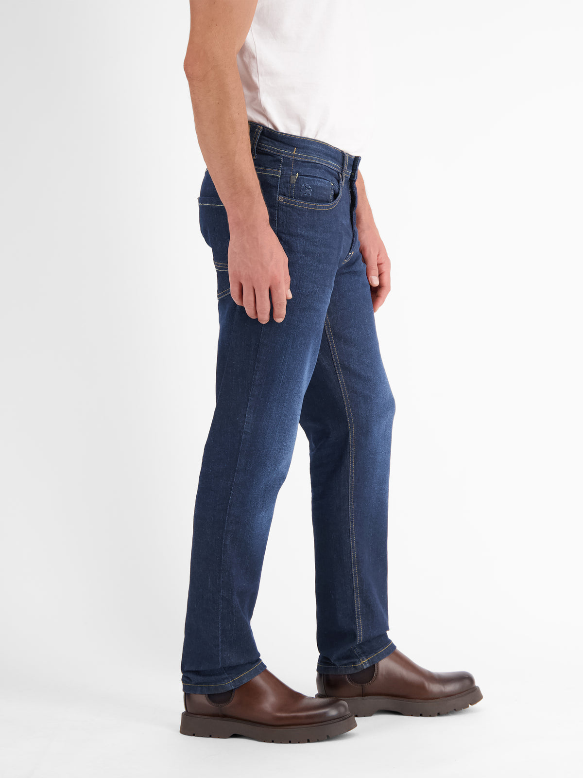 BAXTER 5-Pocket-Denim im Used-Look, RELAXED FIT - LERROS