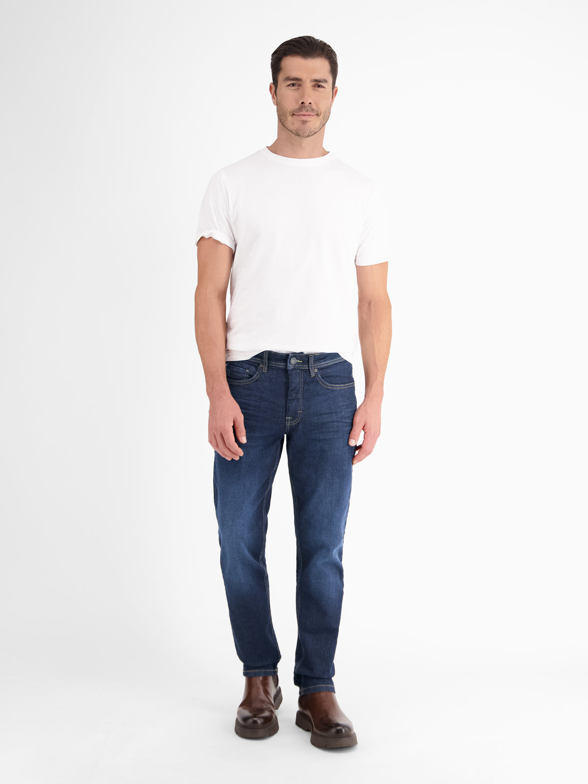BAXTER 5-Pocket-Denim im Used-Look, RELAXED FIT - LERROS