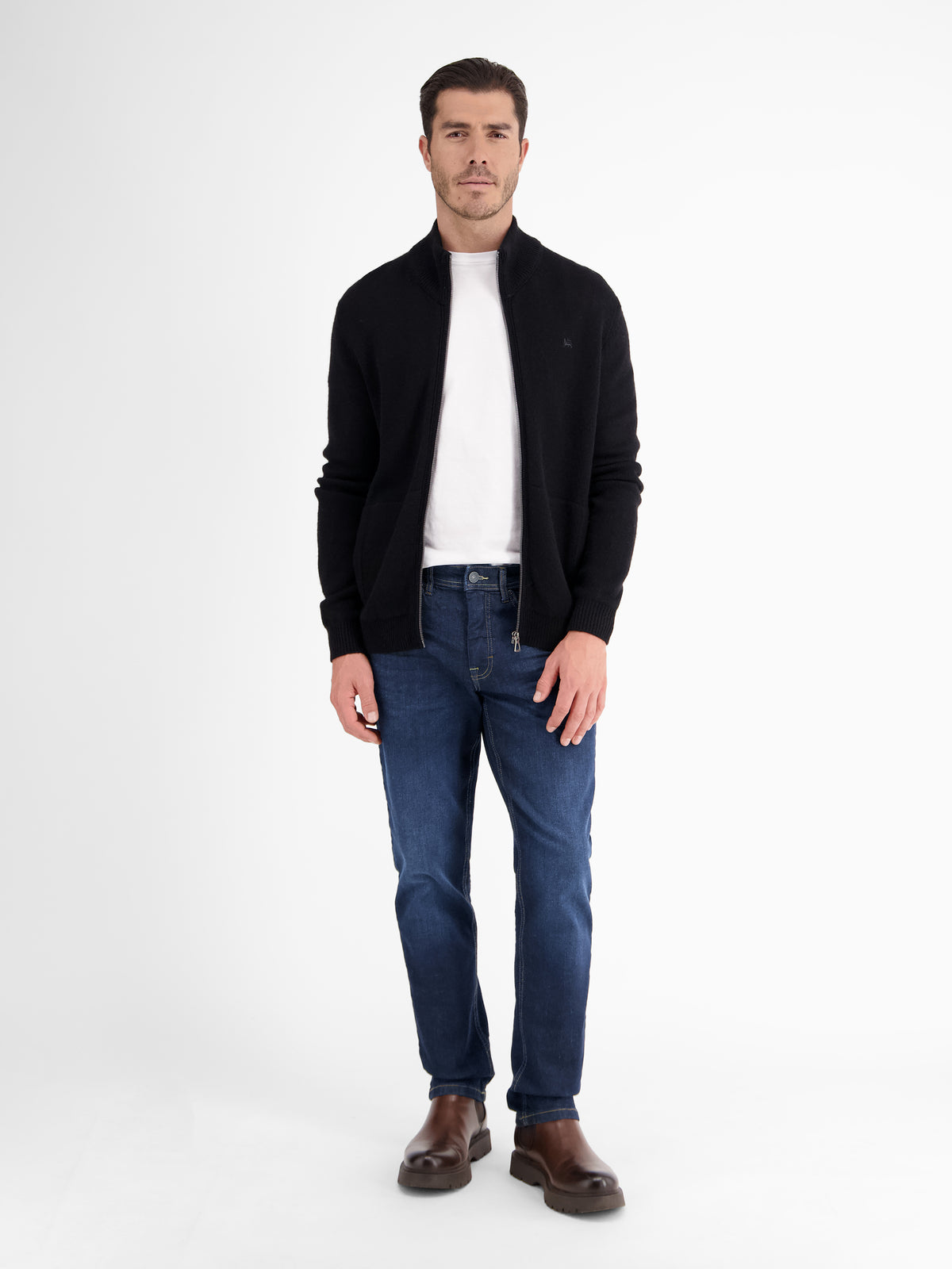 BAXTER 5-Pocket-Denim im Used-Look, RELAXED FIT - LERROS