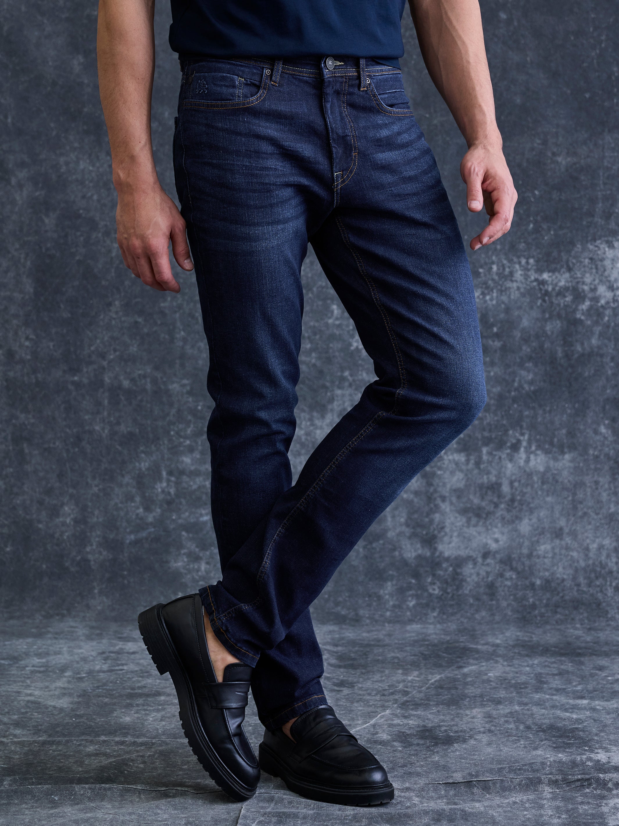 BAXTER 5-Pocket-Denim im Used-Look, RELAXED FIT - LERROS