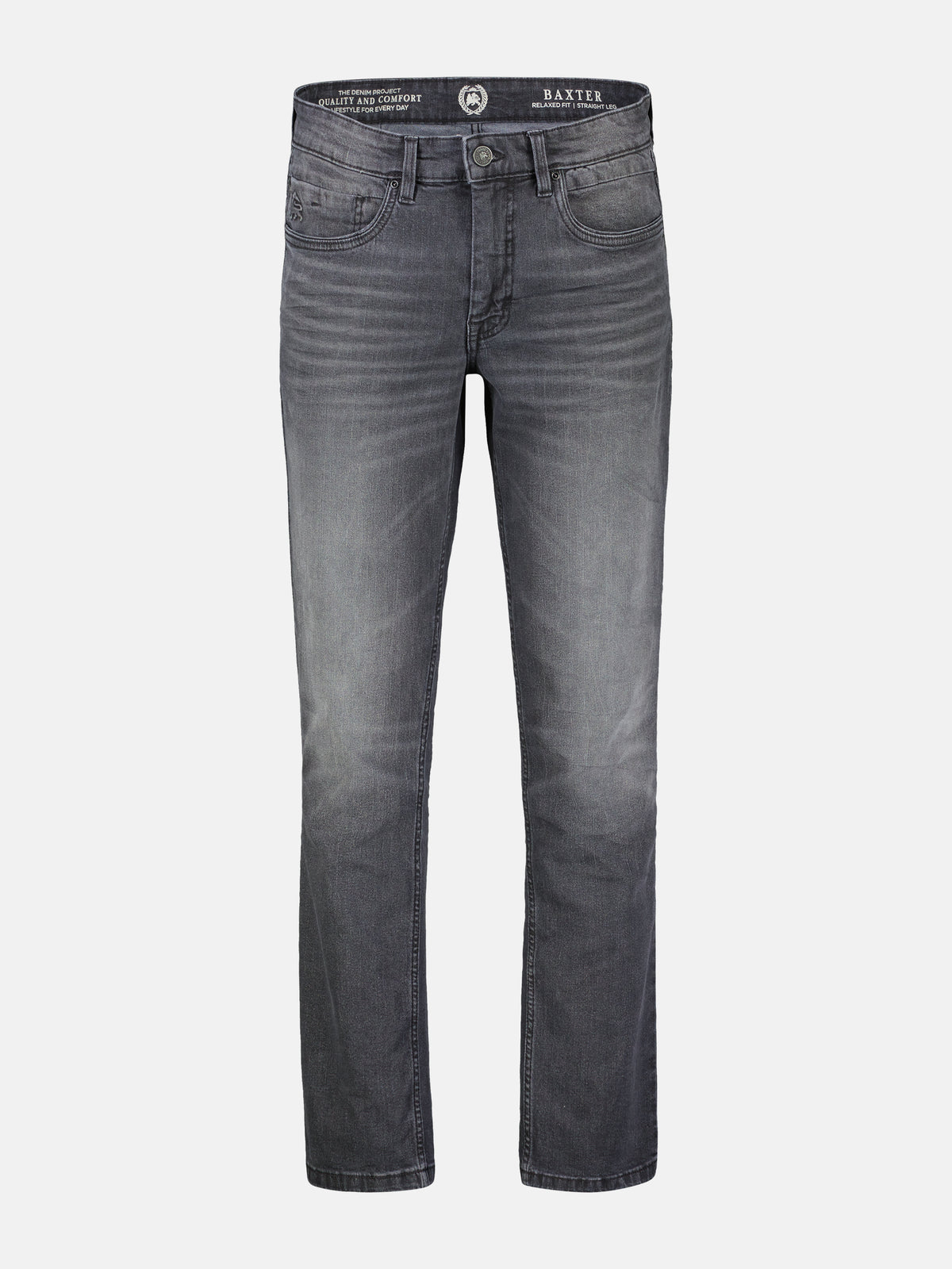 5-Pocket Stretch-Denim BAXTER in RELAXED FIT - LERROS