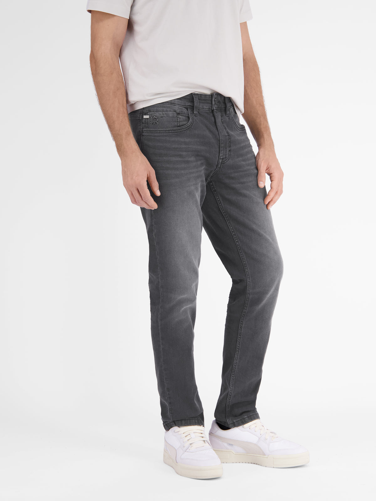 5-Pocket Stretch-Denim BAXTER in RELAXED FIT - LERROS