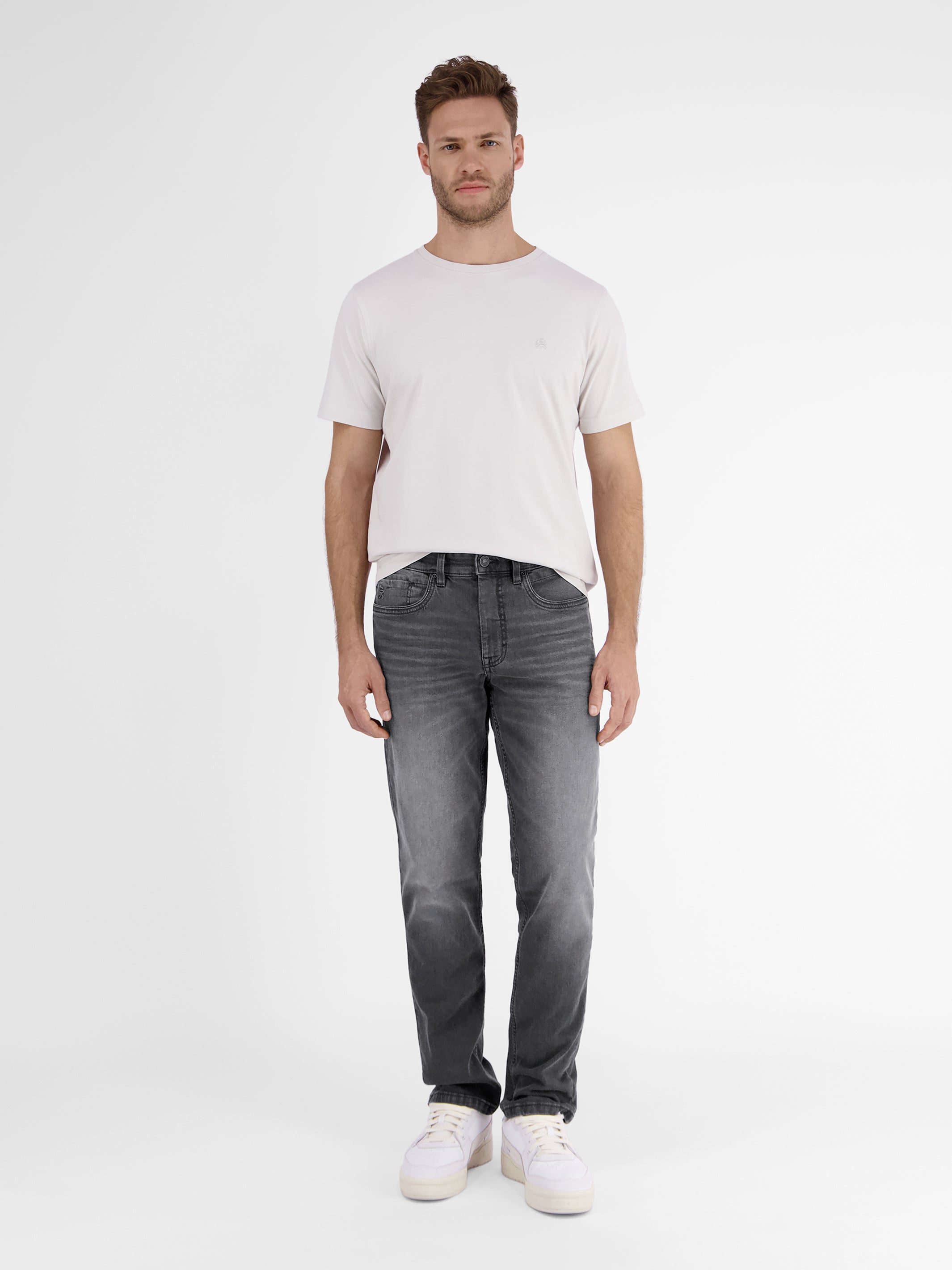 5-Pocket Stretch-Denim BAXTER in RELAXED FIT - LERROS