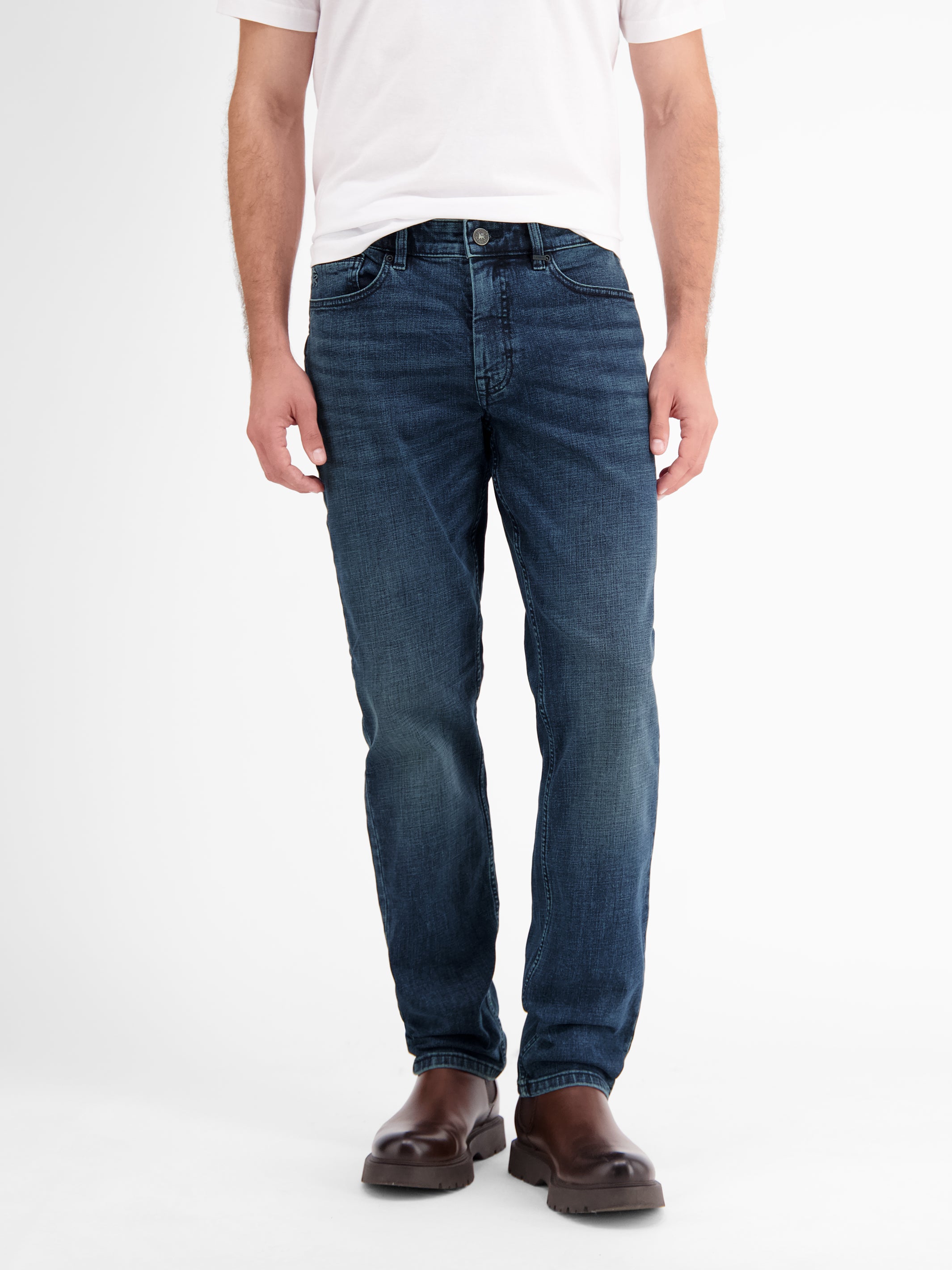 BAXTER Herrenjeans, 5-Pocket-Style, RELAXED FIT, Gerader Beinverlauf - LERROS