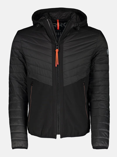 Hybrid jacket, quilted softshell mix