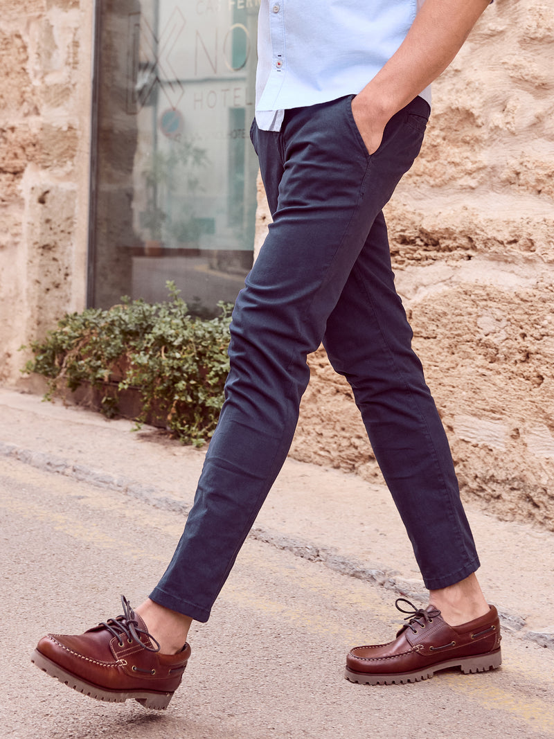 Chino mit Stretchanteil, Comfort Fit - Chinohosen