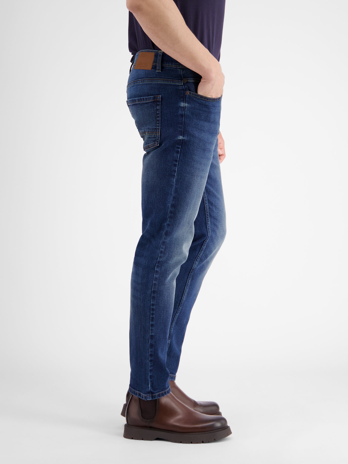 CONLIN 5-Pocket Stretch-Denim, SLIM FIT, unifarben - LERROS