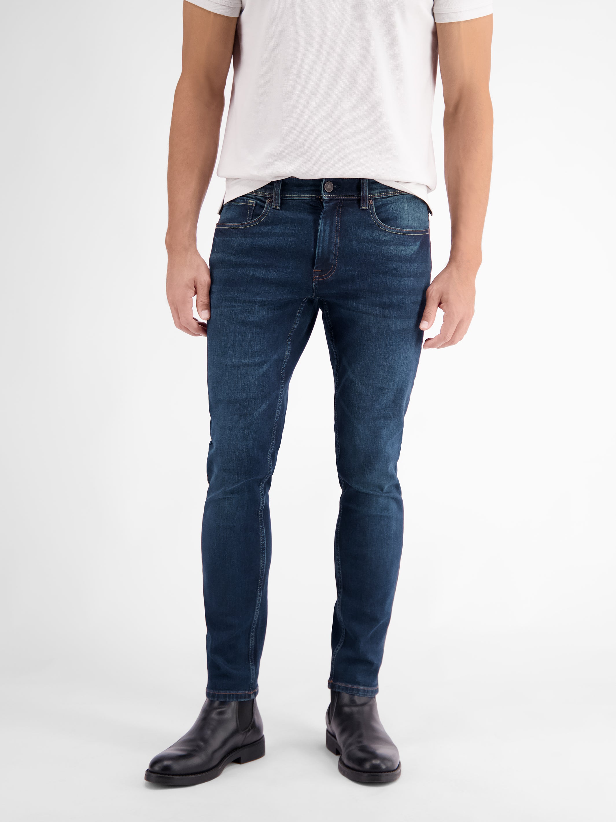 CONLIN 5-Pocket Stretch-Denim, SLIM FIT, unifarben - LERROS