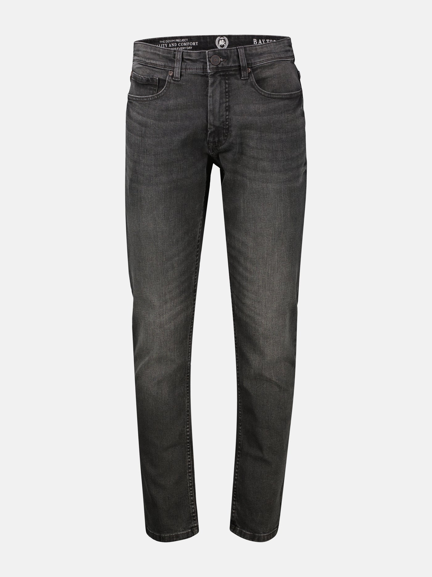 BAXTER 5-Pocket-Denim, RELAXED FIT, unifarben - LERROS
