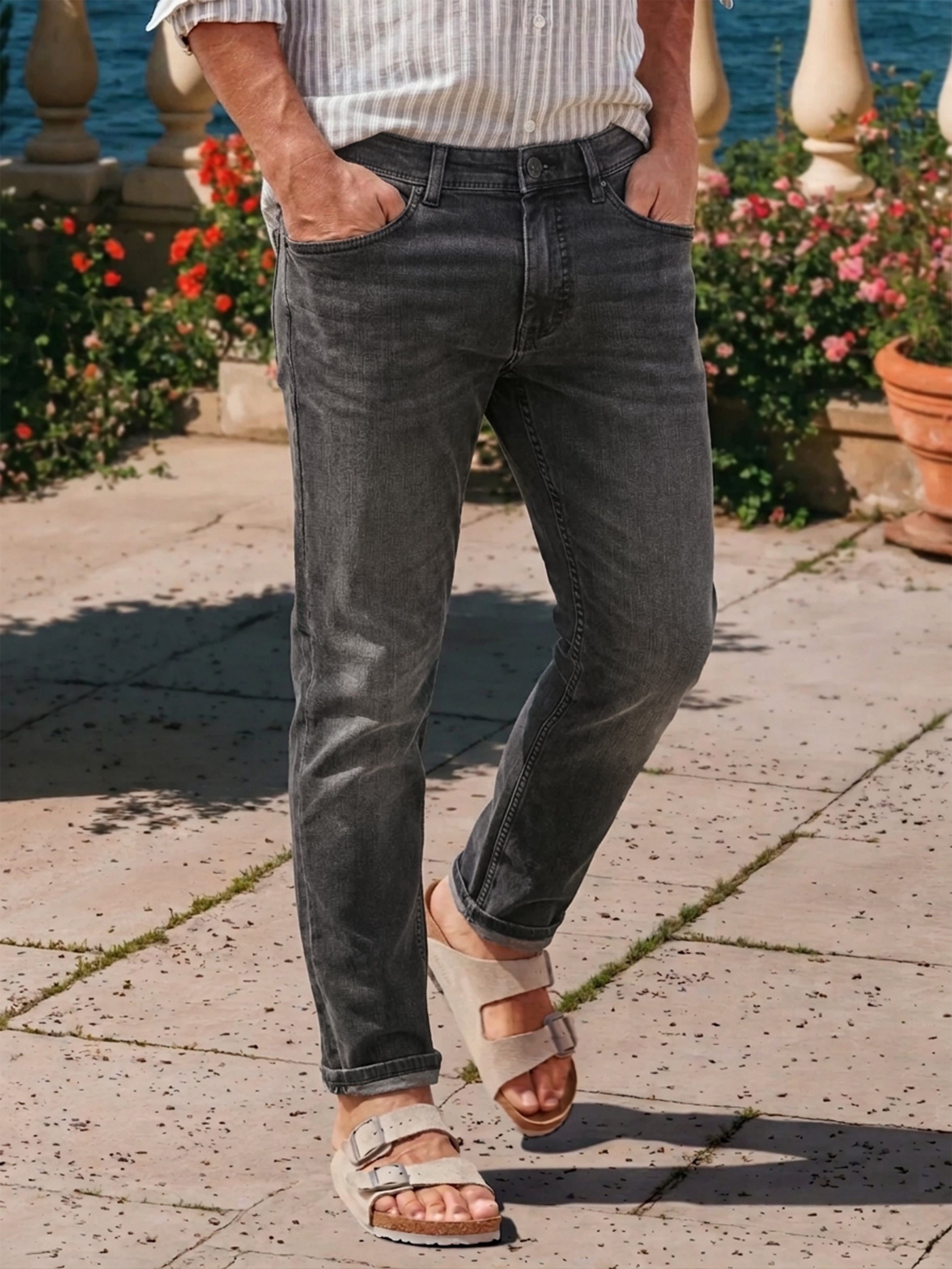 BAXTER 5-Pocket-Denim, RELAXED FIT, unifarben - Jeans