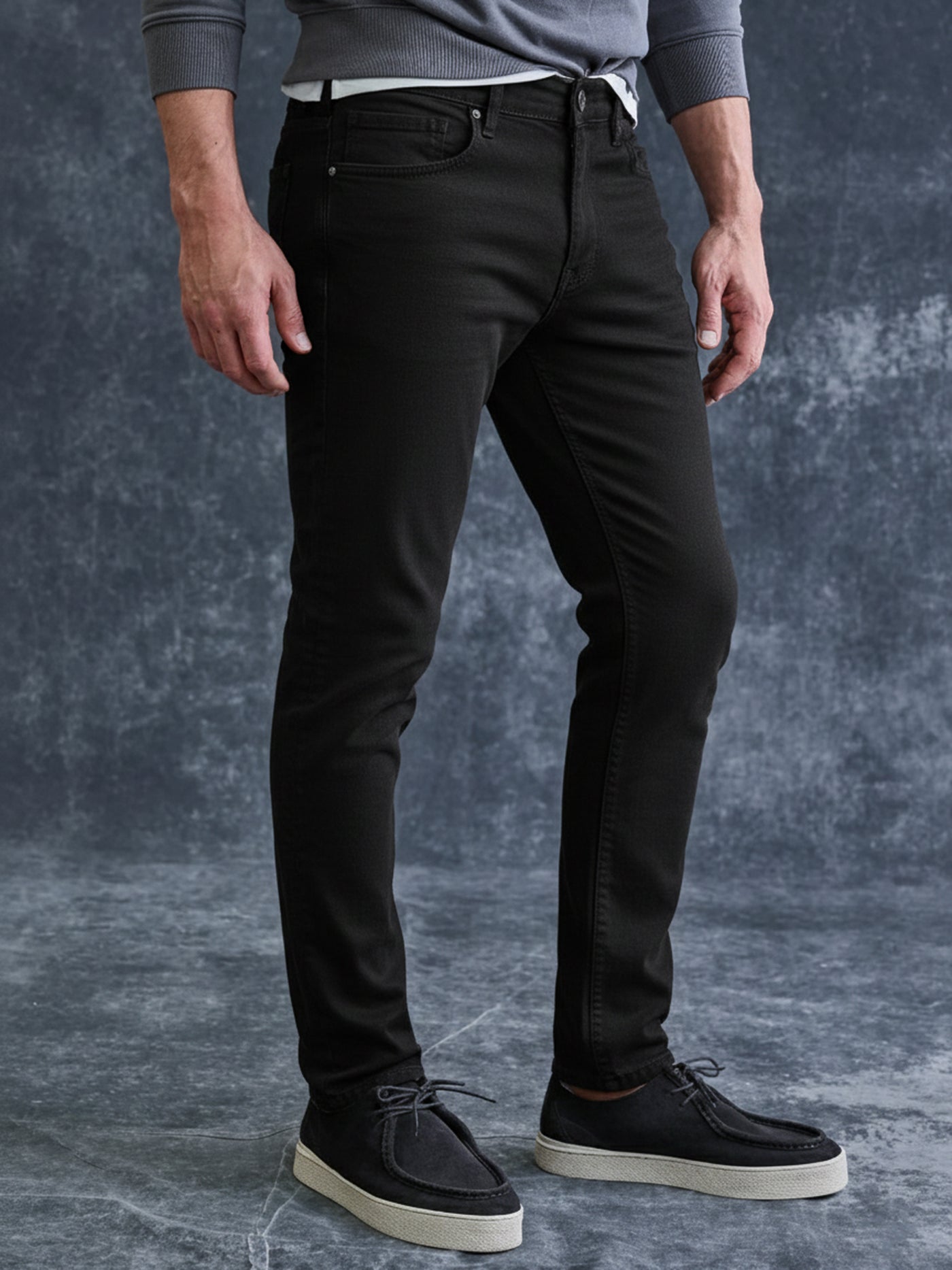 BAXTER 5-Pocket-Denim, RELAXED FIT, unifarben - LERROS