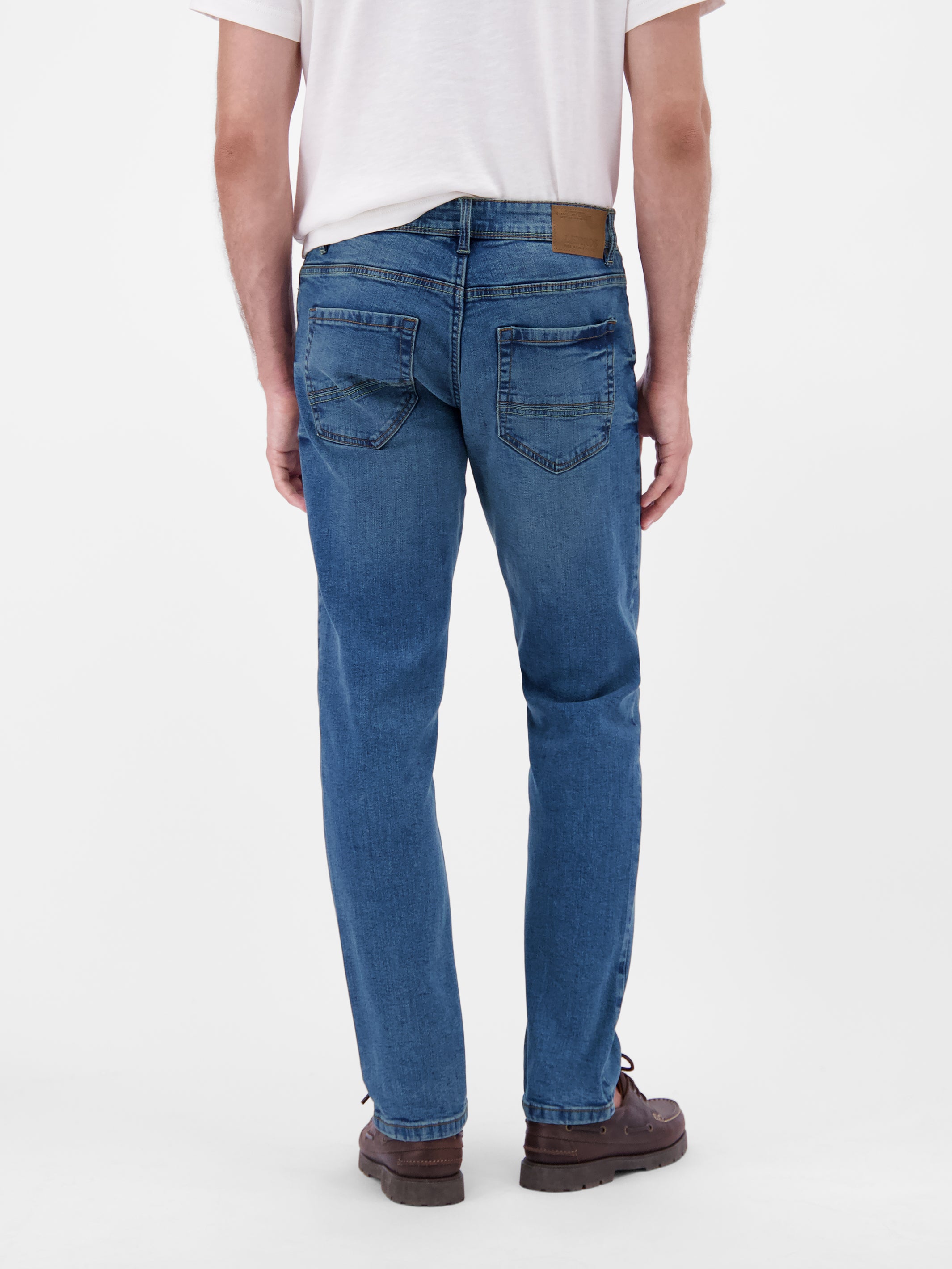 BAXTER 5-Pocket-Denim, RELAXED FIT, unifarben - LERROS