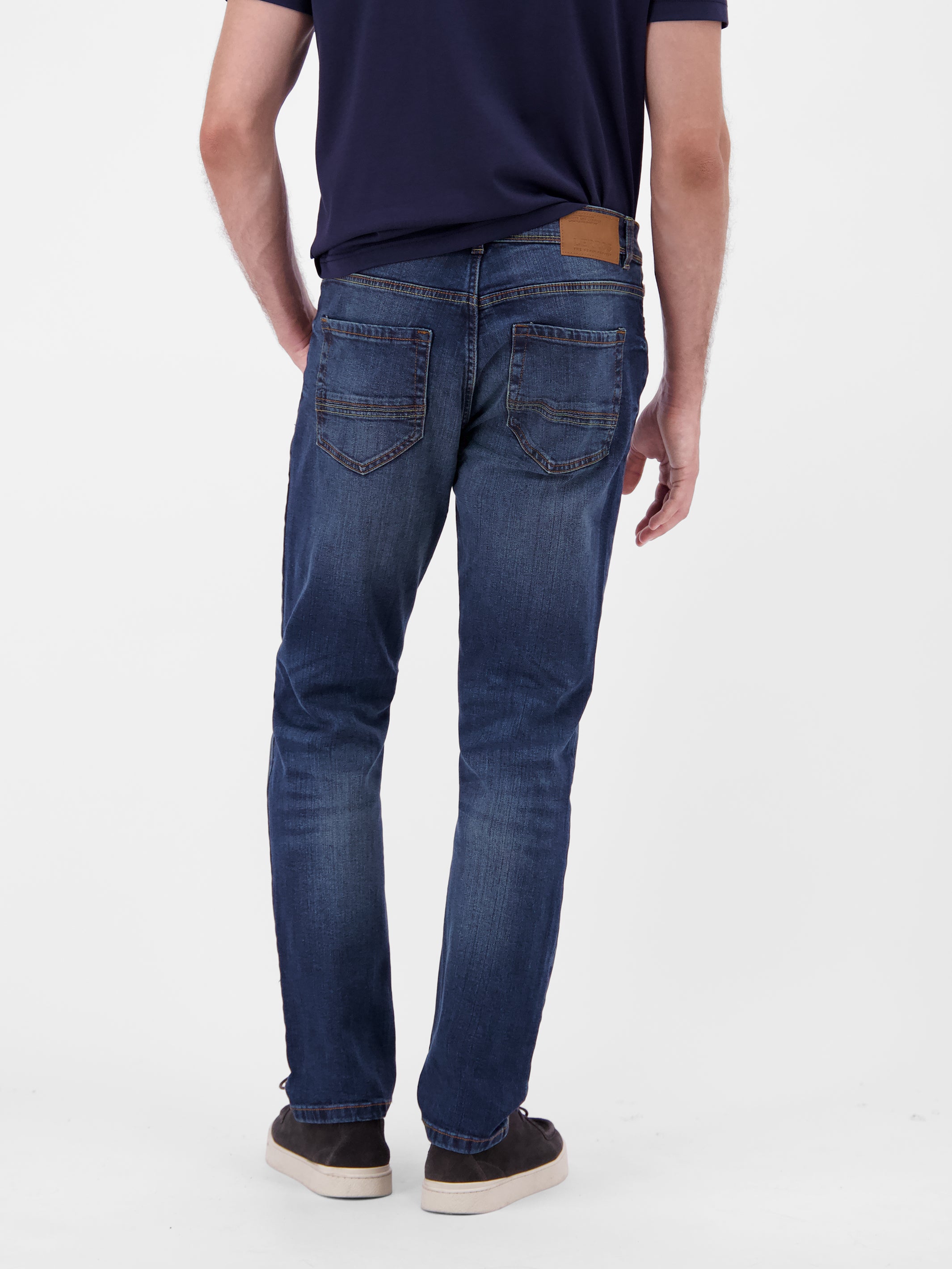 BAXTER 5-Pocket-Denim, RELAXED FIT, unifarben - LERROS