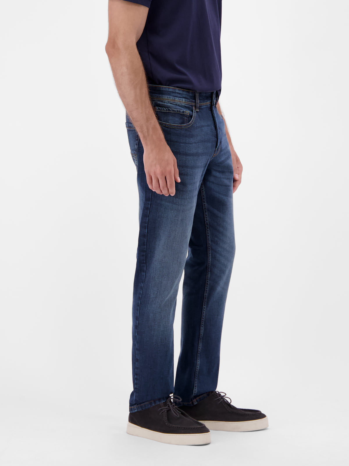 BAXTER 5-Pocket-Denim, RELAXED FIT, unifarben - LERROS