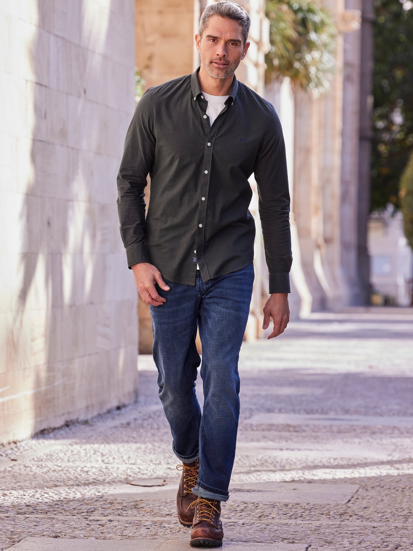 BAXTER 5-Pocket-Denim, RELAXED FIT, unifarben - LERROS