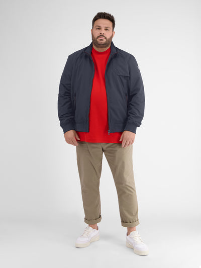Summery blouson with stand-up collar