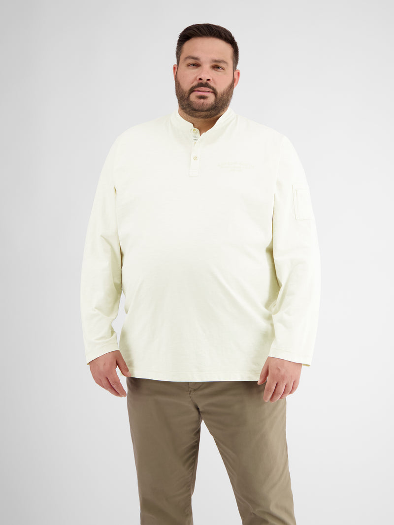 Longsleeve mit Serafinokragen - LERROS