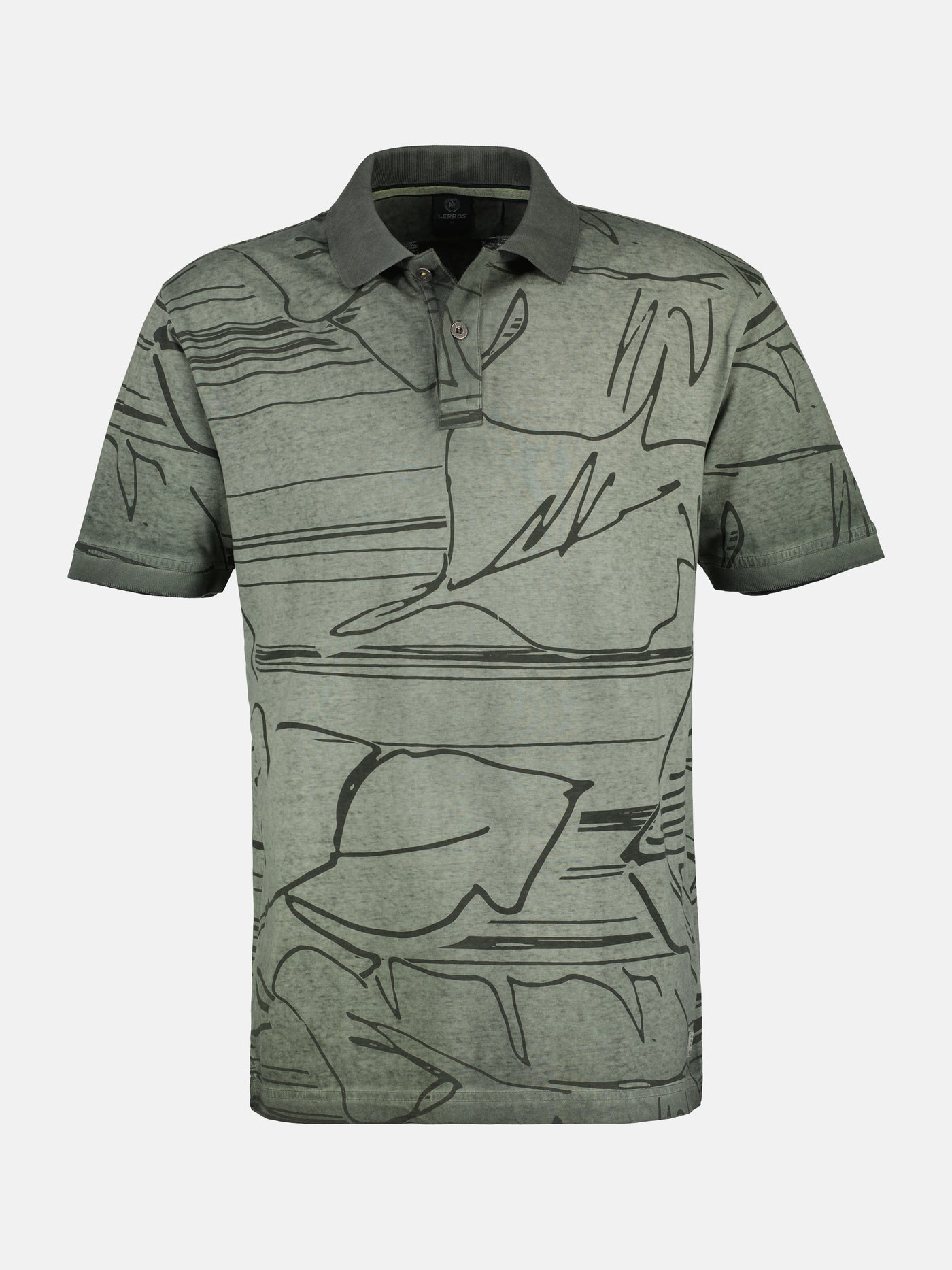 Poloshirt *Floral Lines*
