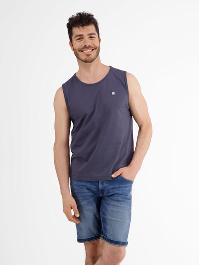 Tank top with embroidered logo