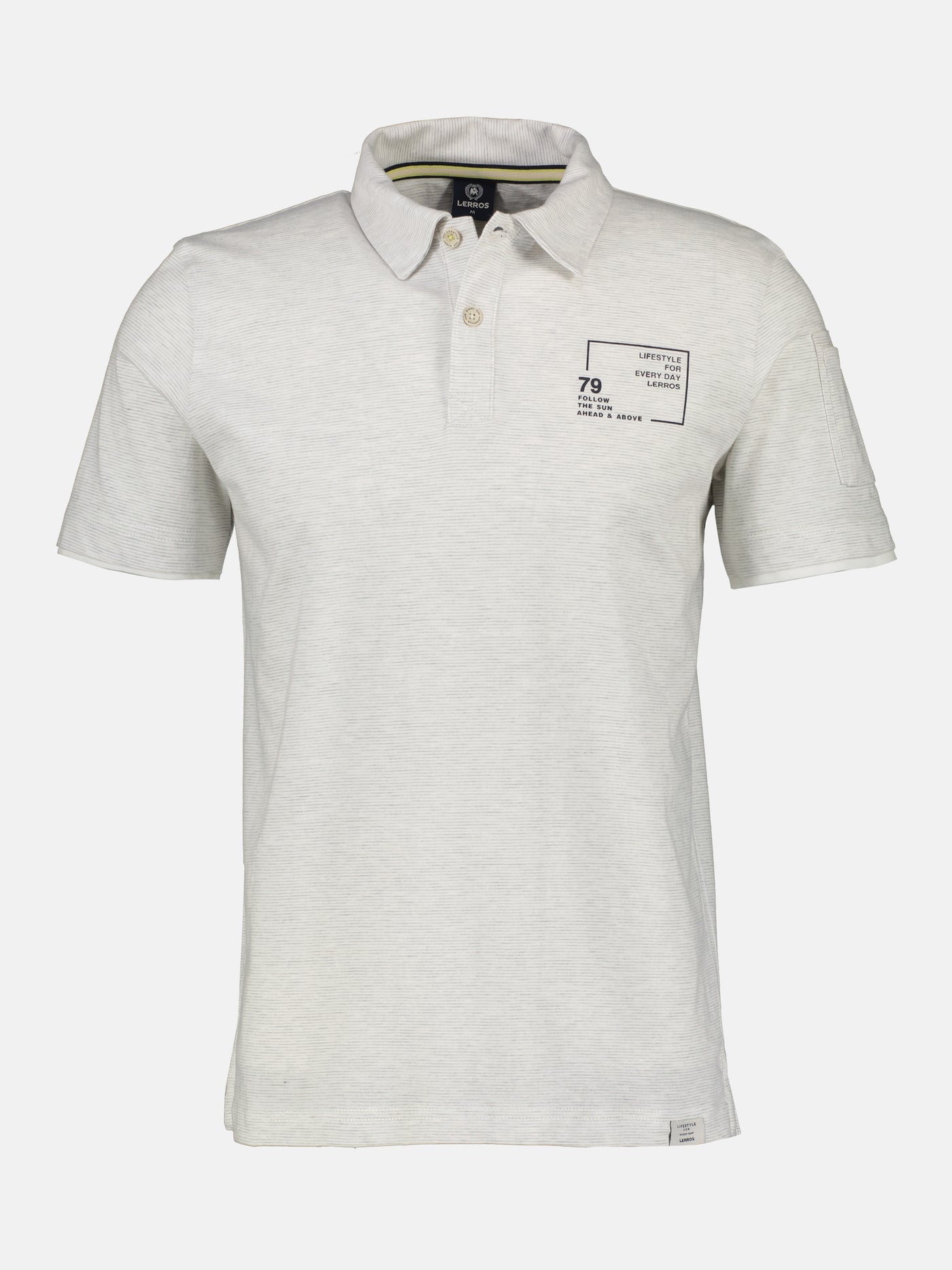 Polo shirt with fineliner stripes, washed – LERROS SHOP