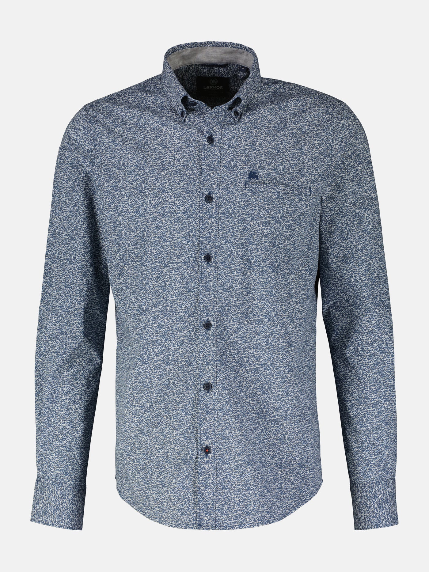 Poplin shirt with all-over print