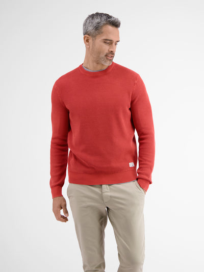 Knitted sweater. O-Neck