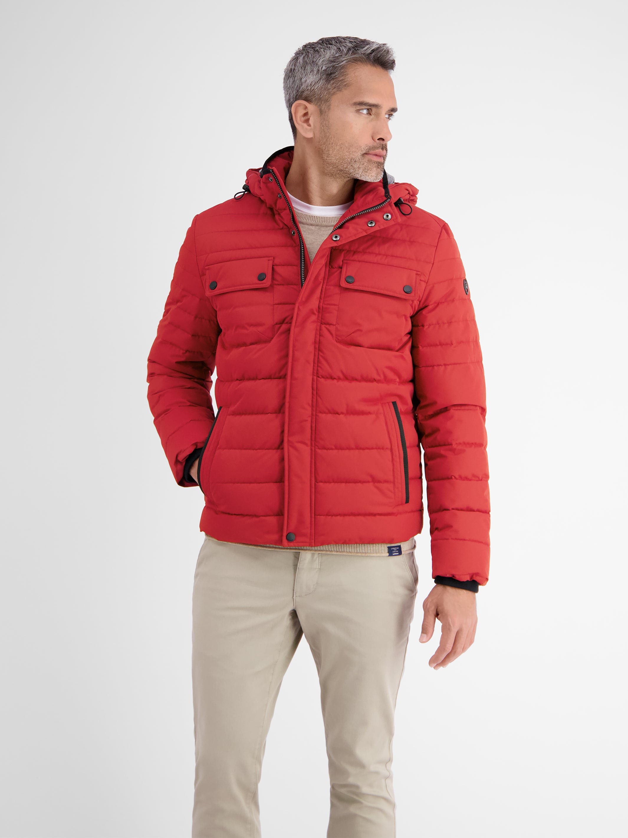 Steppjacke mit abnehmbarer Kapuze - LERROS