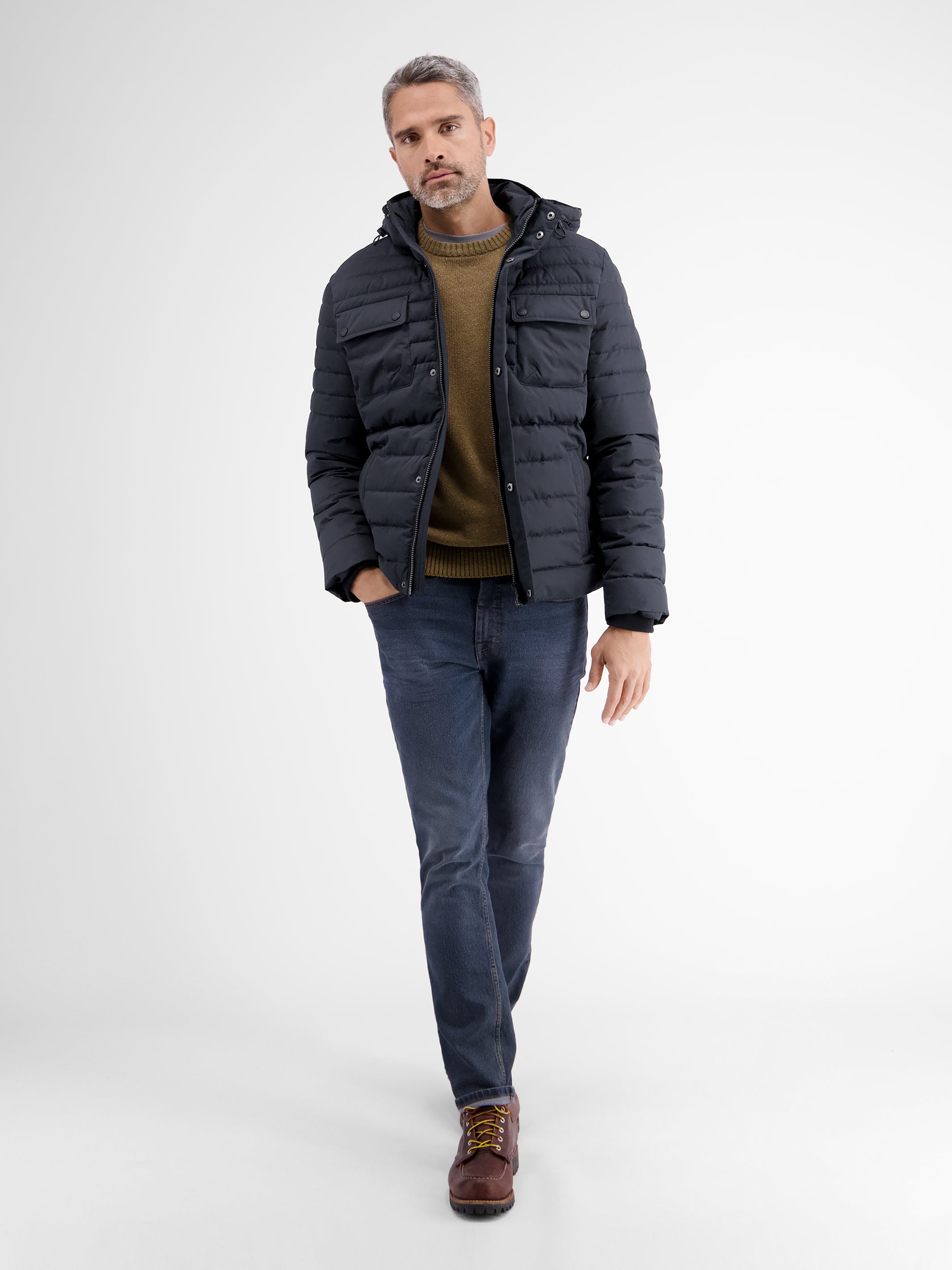 Steppjacke mit abnehmbarer Kapuze - LERROS