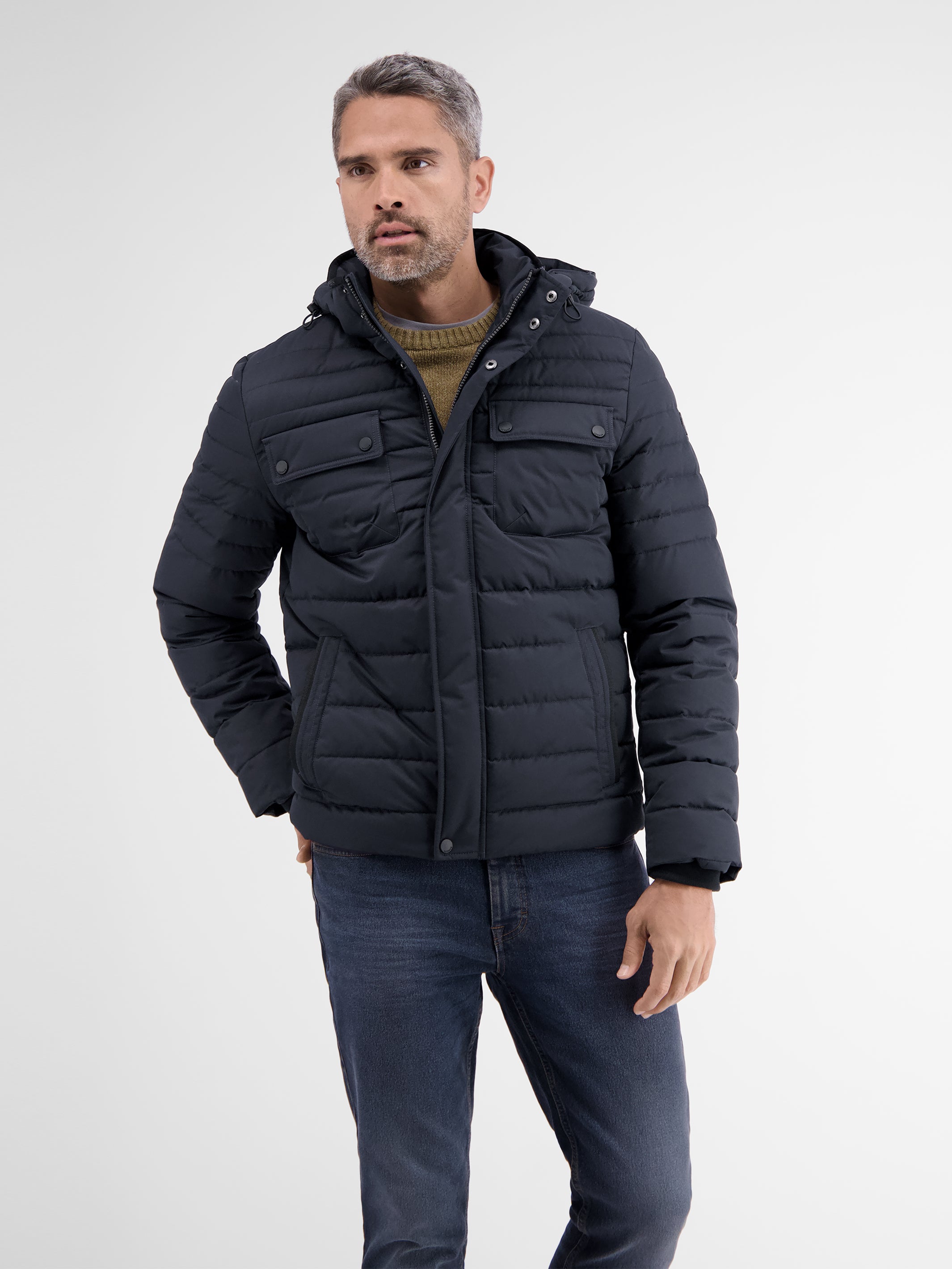 Steppjacke mit abnehmbarer Kapuze - LERROS